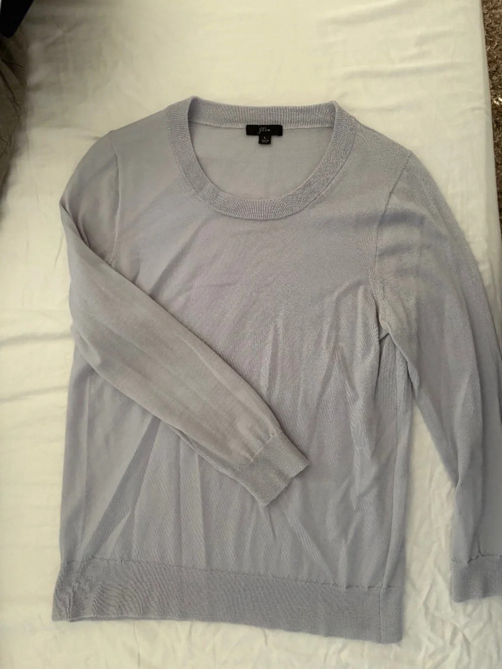 J. Crew Lavender Crewneck Sweater